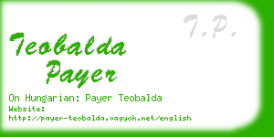 teobalda payer business card